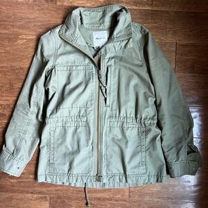 Madewell Olive Zip-Up Jacket